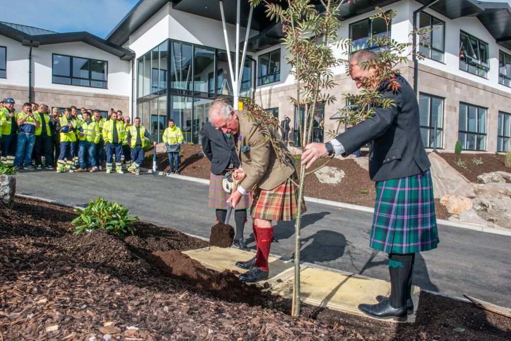 Prince Charles Planting Tree
